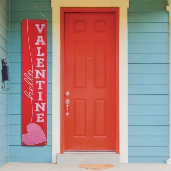 New valentine's Day Hello Valentine Door Banner - Picture 3 of 7